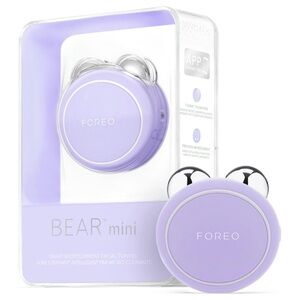 New FOREO Bear mini Microcurrent Facial Toning Device w/ 3 Intensities, Lavender